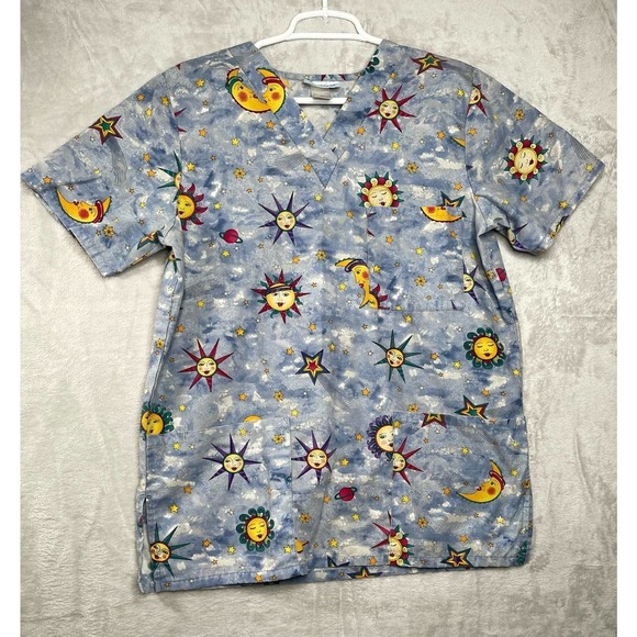 SB Scrubs Tops - SB fashion scrubs your earthly print SZ SM